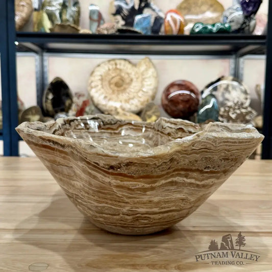 Reserve Mexican Chocolate Onyx Rustic Bowl 15.5’’ - Bowl