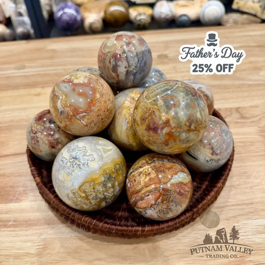 Reserve Mexican Crazy Lace Agate Spheres | In Select Sizes - 2’’ - 2.4’’ - Sphere