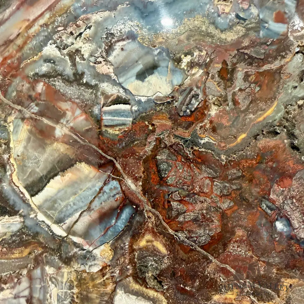 Reserve Mexican Lace Agate & Sarape Jasper Slab 10.25’’ + Stand - Slab