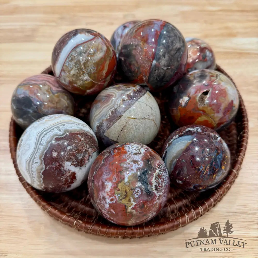 Reserve Mexican Lace Agate Spheres - 2’’ - 2.4’’ - Sphere