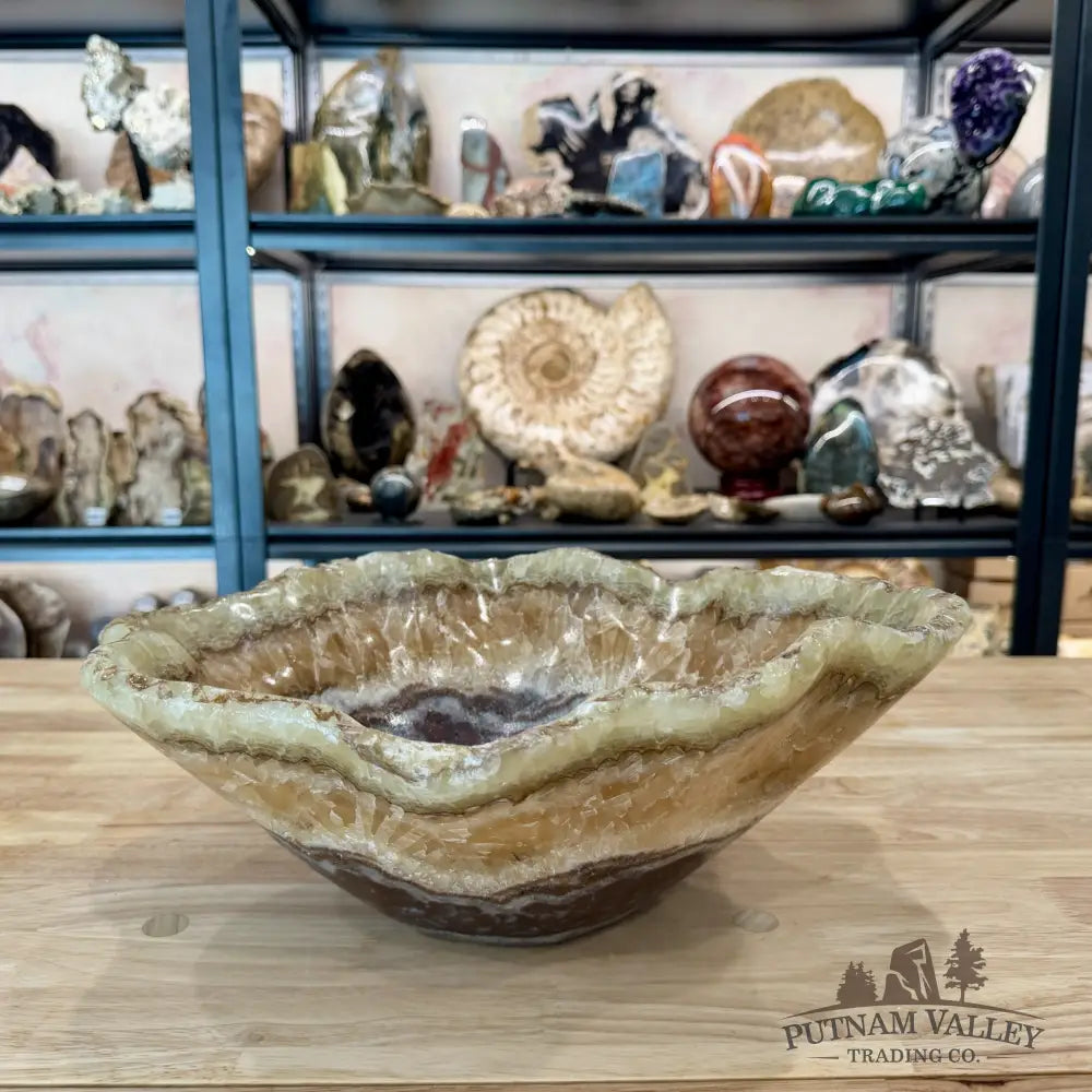 Reserve Mexican Pistachio Onyx Bowl 14.25’’ - Bowl