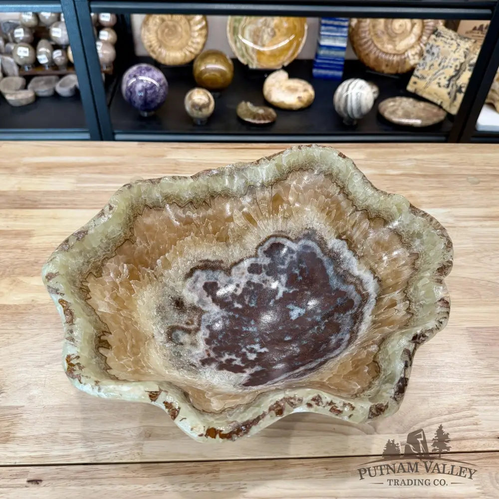 Reserve Mexican Pistachio Onyx Bowl 14.25’’ - Bowl