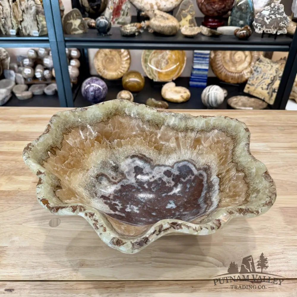 Reserve Mexican Pistachio Onyx Bowl 14.25’’ - Bowl