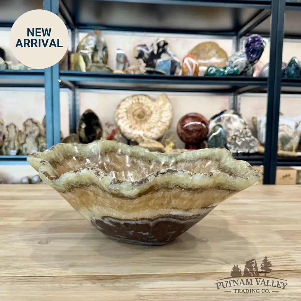 Reserve Mexican Pistachio Onyx Bowl 14.25’’ - Bowl