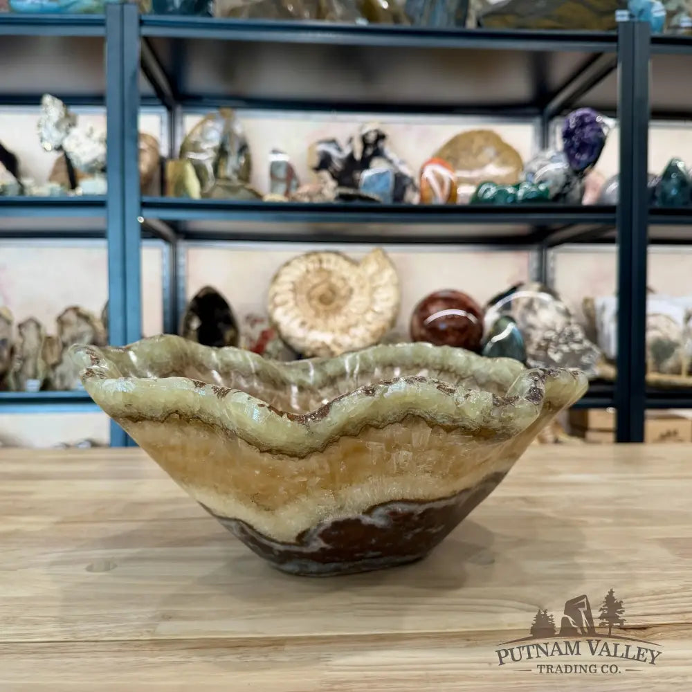 Reserve Mexican Pistachio Onyx Bowl 14.25’’ - Bowl