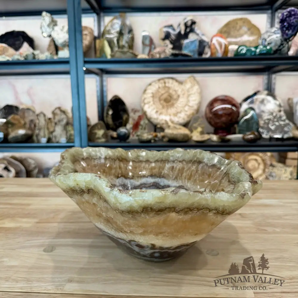 Reserve Mexican Pistachio Onyx Bowl 14.25’’ - Bowl