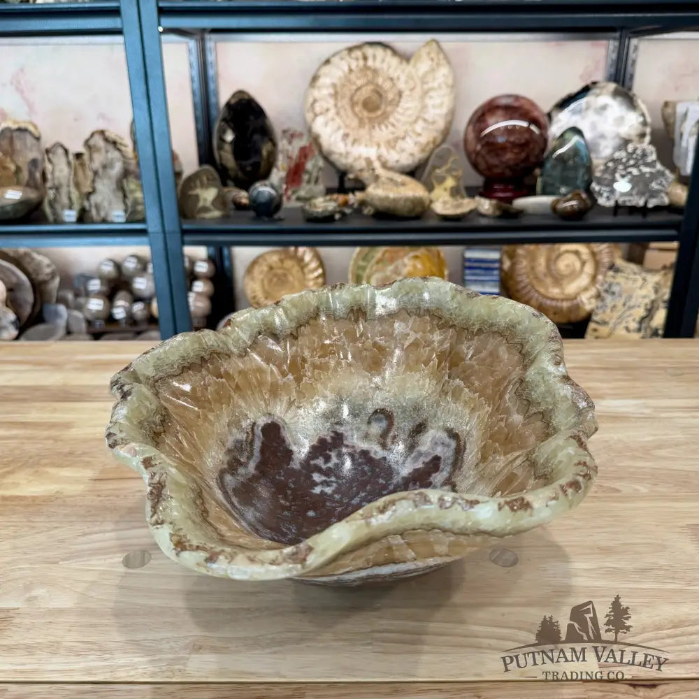 Reserve Mexican Pistachio Onyx Bowl 14.25’’ - Bowl