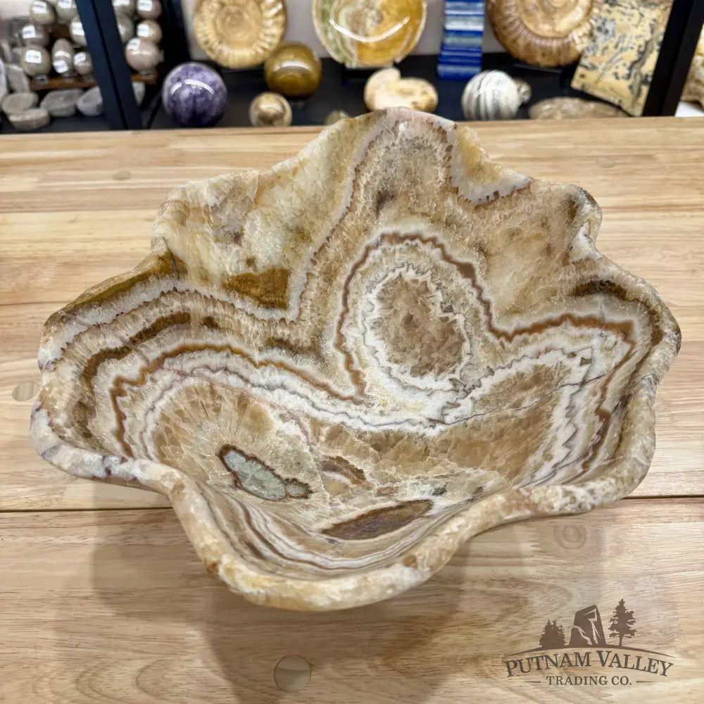 Reserve Mexican Pistachio Onyx Bowl 15.5’’ - Bowl