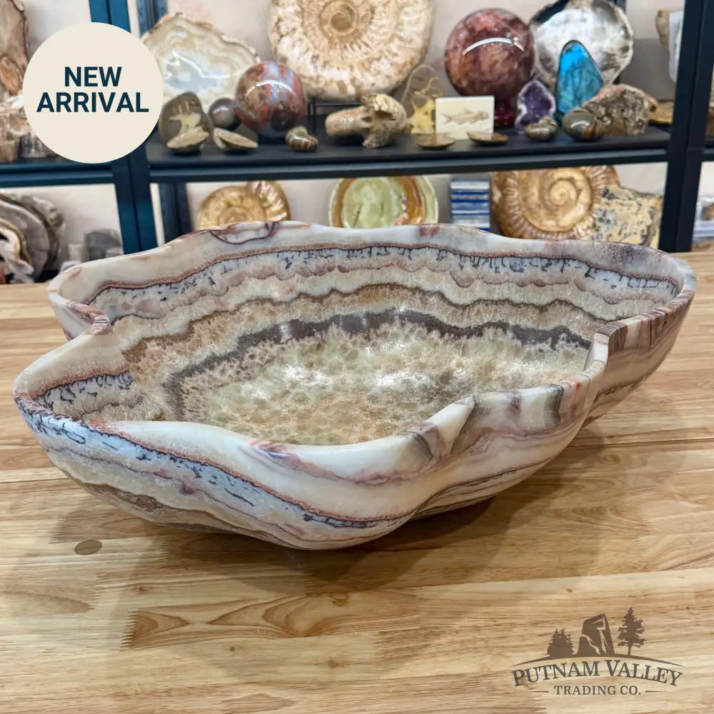 Reserve Mexican Red Banded Onyx Bowl 21.75’’ - Bowl