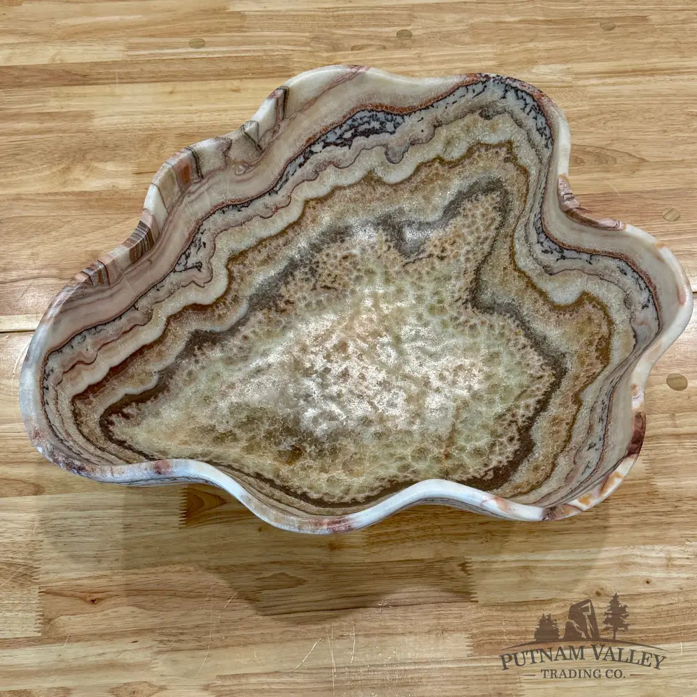 Reserve Mexican Red Banded Onyx Bowl 21.75’’ - Bowl