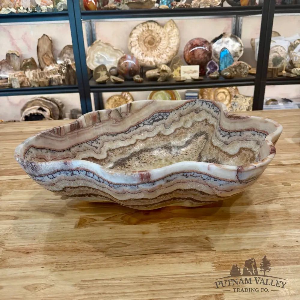 Reserve Mexican Red Banded Onyx Bowl 21.75’’ - Bowl