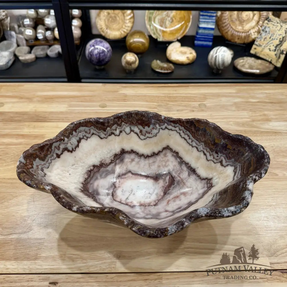 Reserve Mexican Red Banded Onyx Rustic Bowl 14.75’’ - Bowl