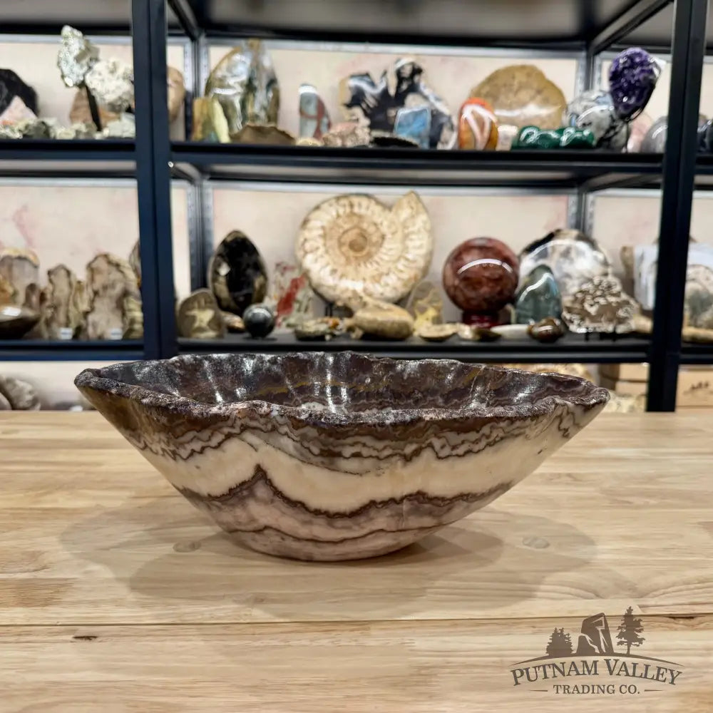 Reserve Mexican Red Banded Onyx Rustic Bowl 14.75’’ - Bowl