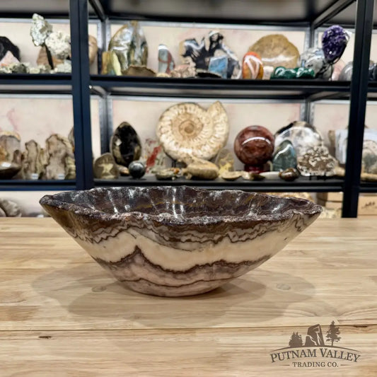 Reserve Mexican Red Banded Onyx Rustic Bowl 14.75’’ - Bowl