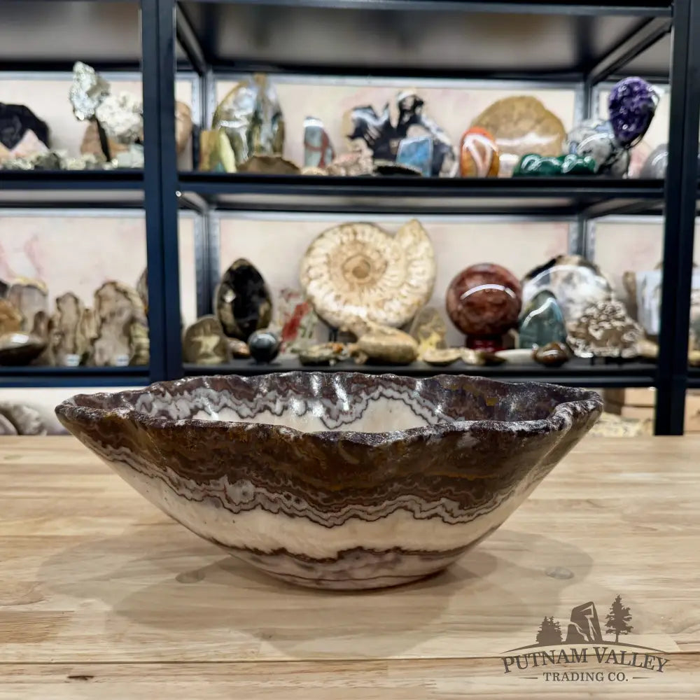 Reserve Mexican Red Banded Onyx Rustic Bowl 14.75’’ - Bowl