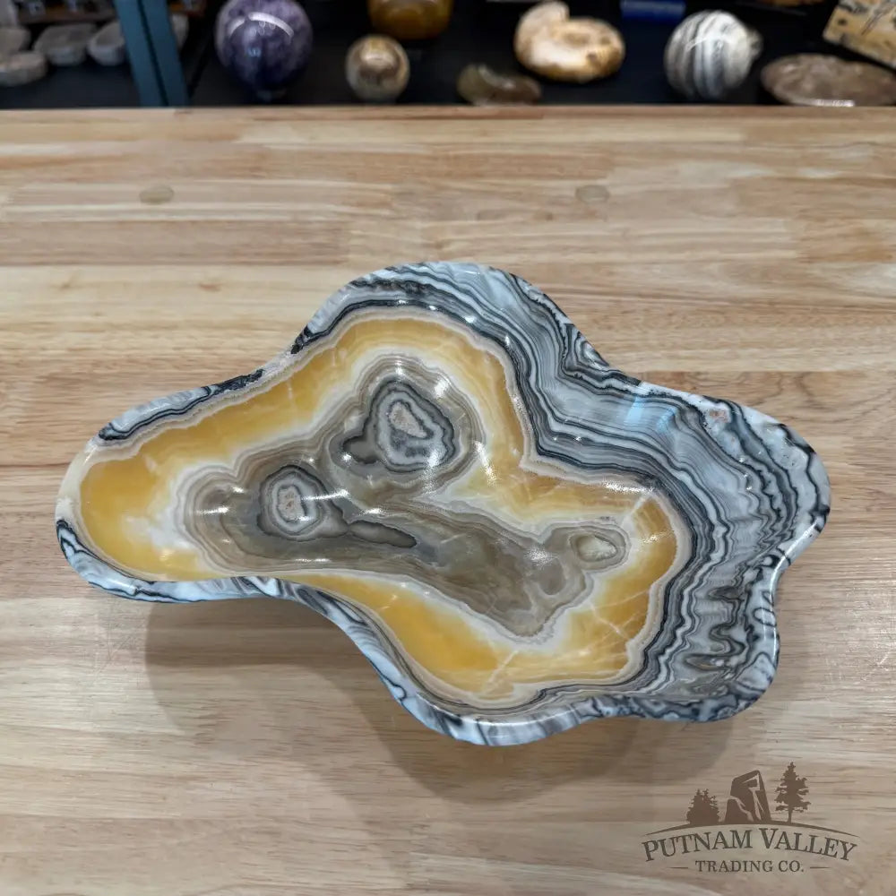 Reserve Mexican Zebra Onyx Bowl 10.5’’ - Bowl