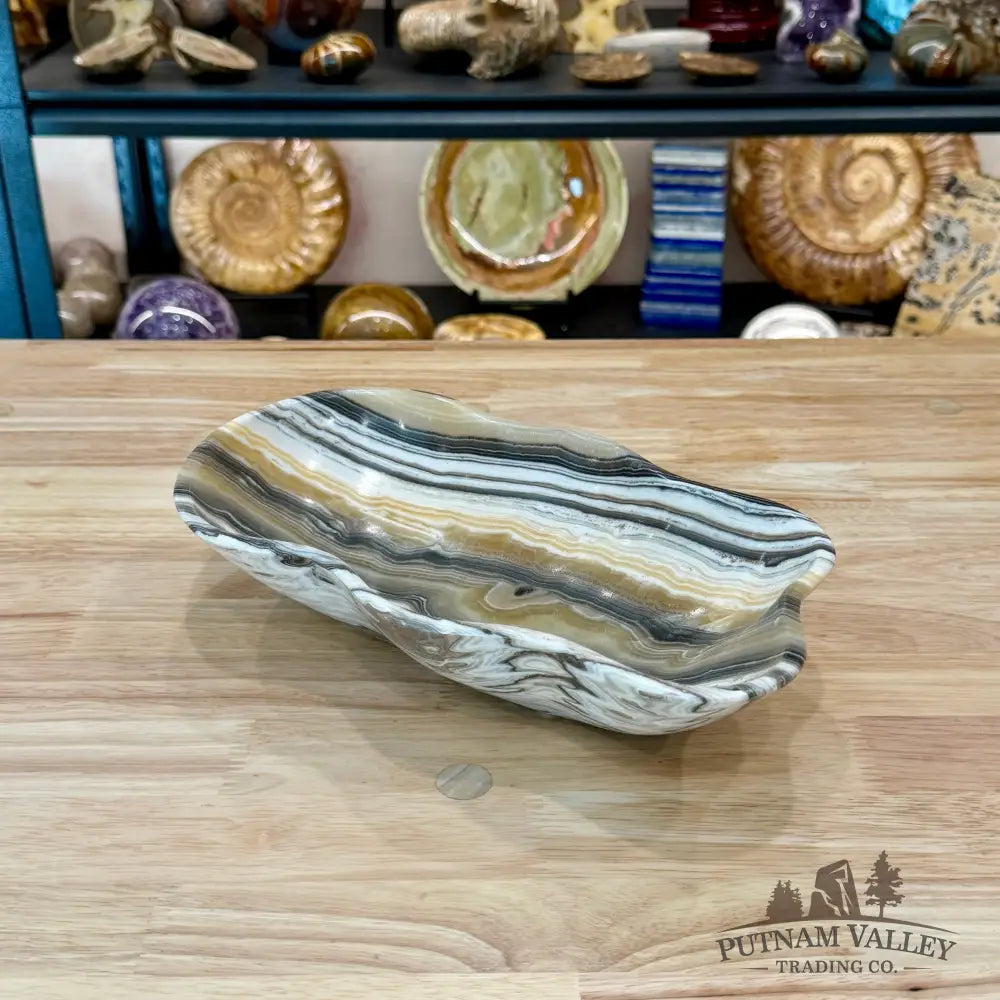 Reserve Mexican Zebra Onyx Bowl 11’’ - Bowl