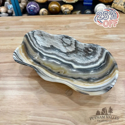 Reserve Mexican Zebra Onyx Bowl 11’’ - Bowl