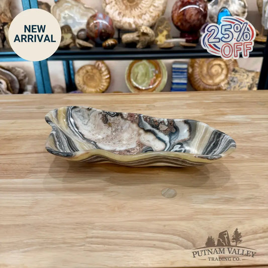 Reserve Mexican Zebra Onyx Bowl 11.75’’ - Bowl