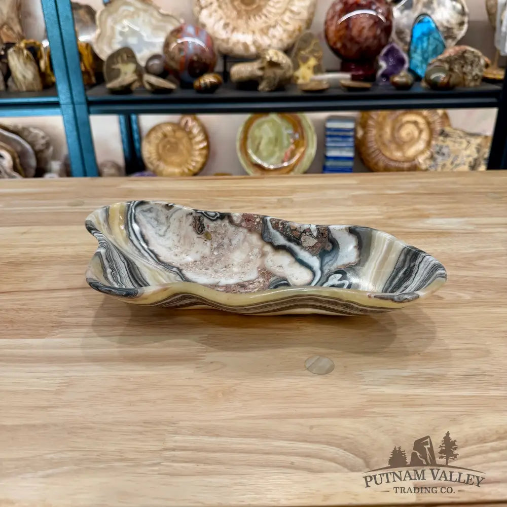 Reserve Mexican Zebra Onyx Bowl 11.75’’ - Bowl