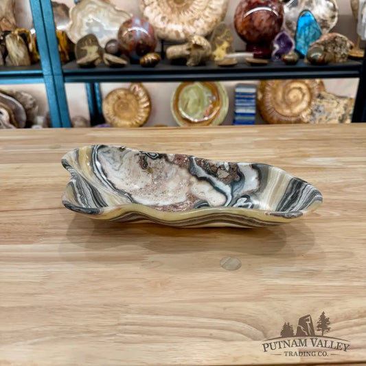 Reserve Mexican Zebra Onyx Bowl 11.75’’ - Bowl