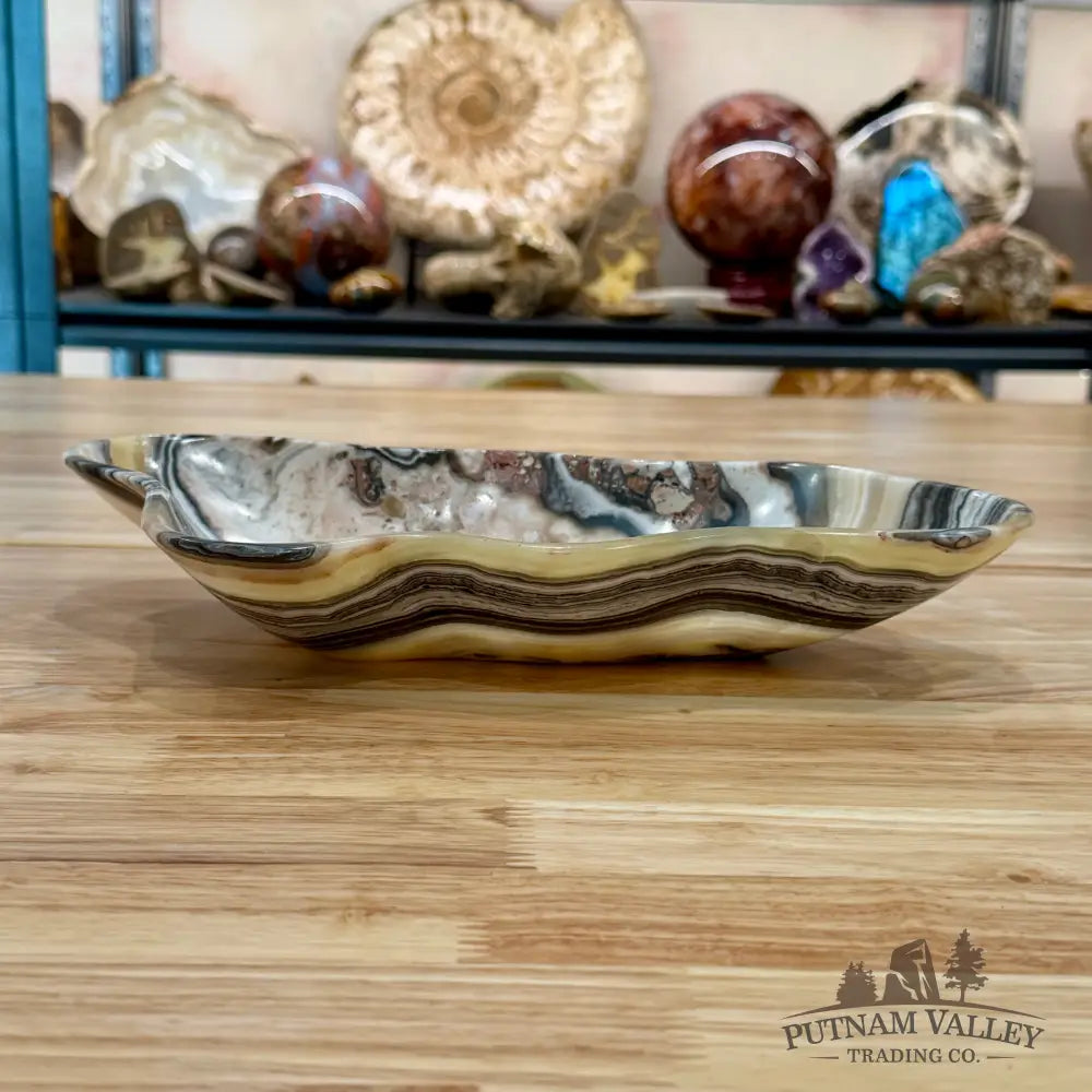 Reserve Mexican Zebra Onyx Bowl 11.75’’ - Bowl