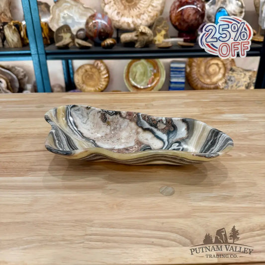 Reserve Mexican Zebra Onyx Bowl 11.75’’ - Bowl