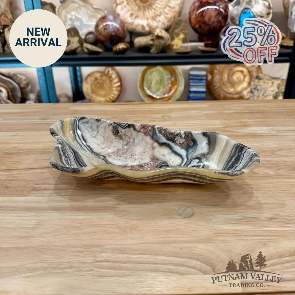 Reserve Mexican Zebra Onyx Bowl 11.75’’ - Bowl
