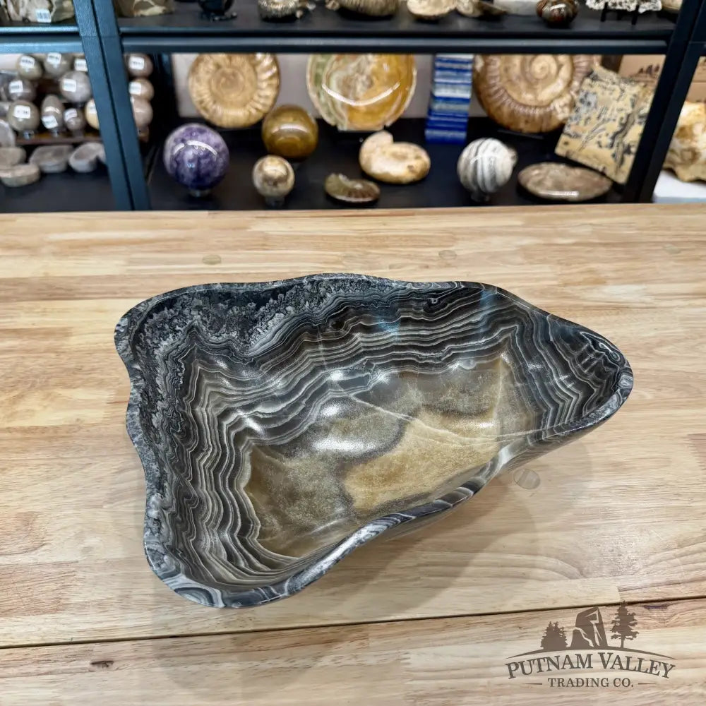 Reserve Mexican Zebra Onyx Bowl 12.88’’ - Bowl