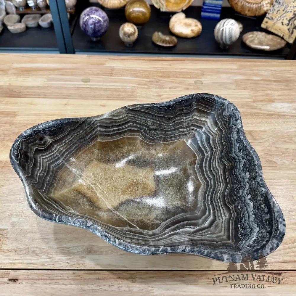 Reserve Mexican Zebra Onyx Bowl 12.88’’ - Bowl