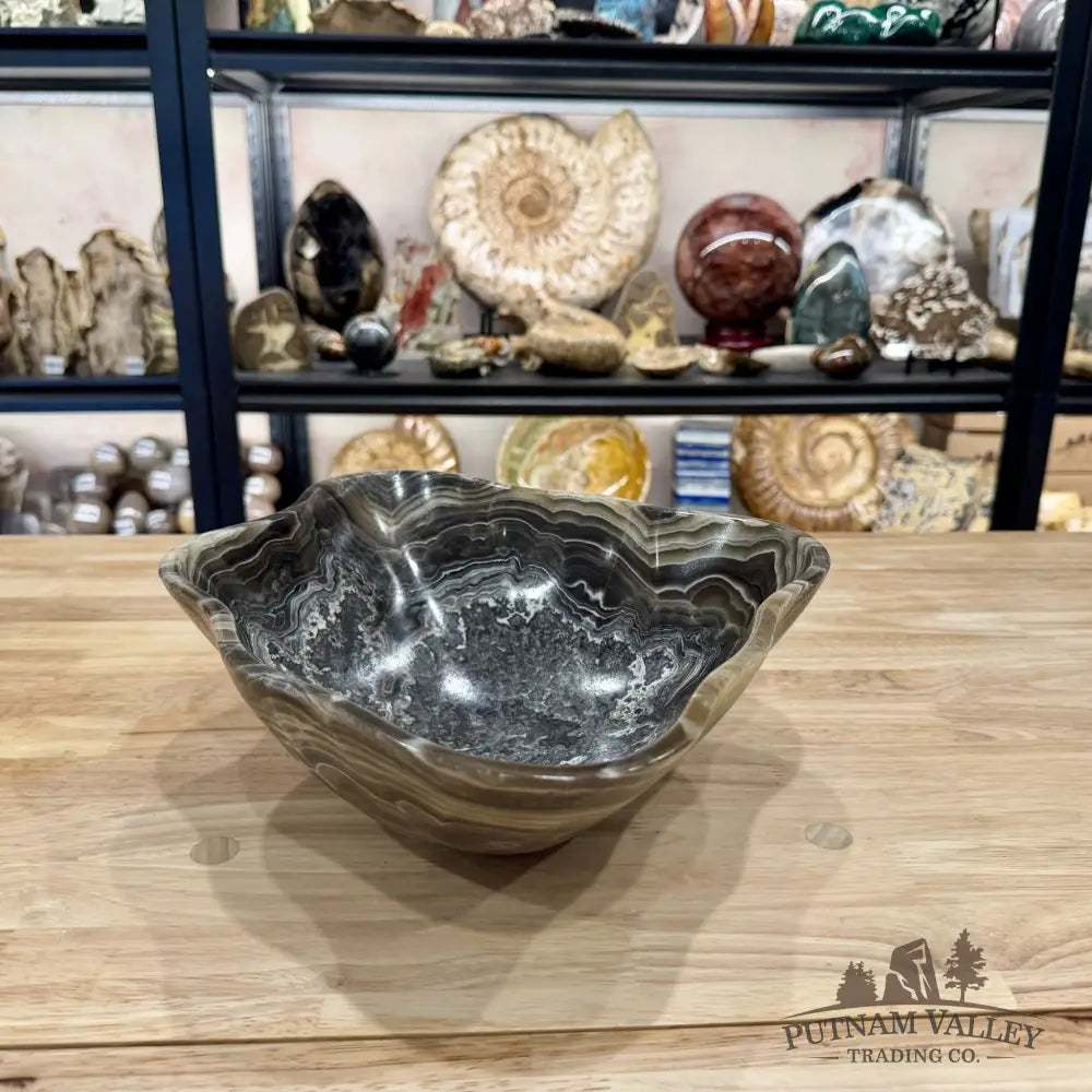 Reserve Mexican Zebra Onyx Bowl 13.5’’ - Bowl