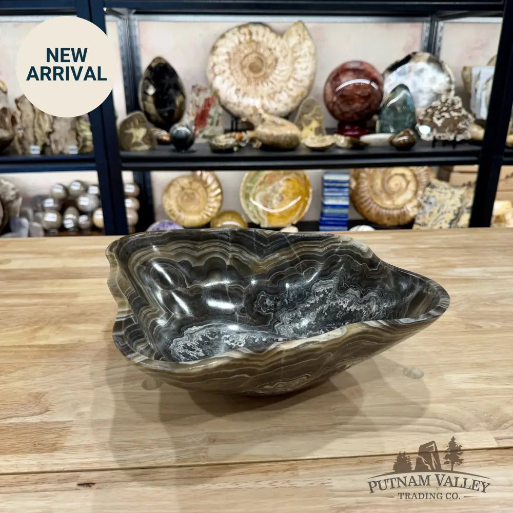 Reserve Mexican Zebra Onyx Bowl 13.5’’ - Bowl