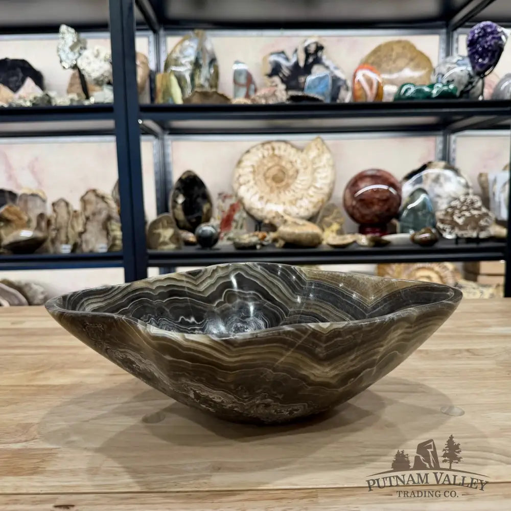 Reserve Mexican Zebra Onyx Bowl 13.5’’ - Bowl