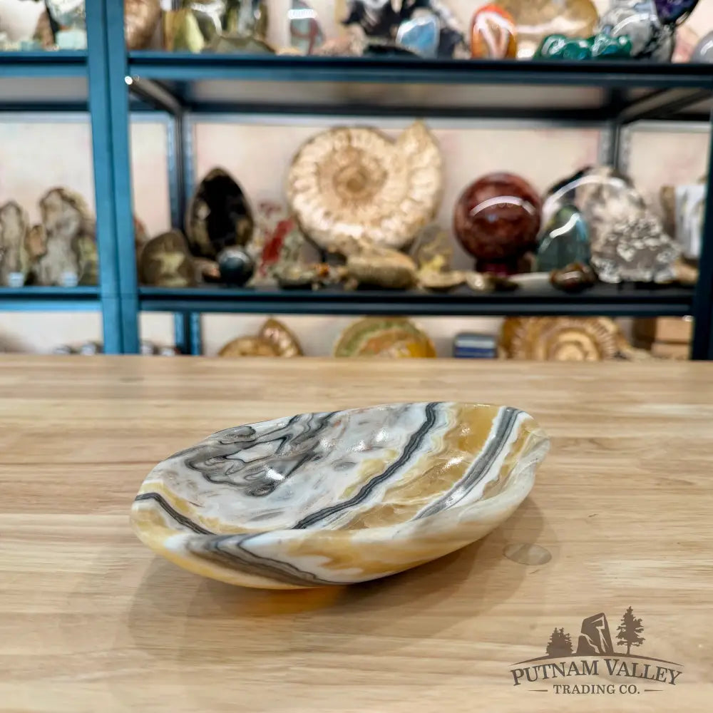 Reserve Mexican Zebra Onyx Bowl 8.32’’ - Bowl