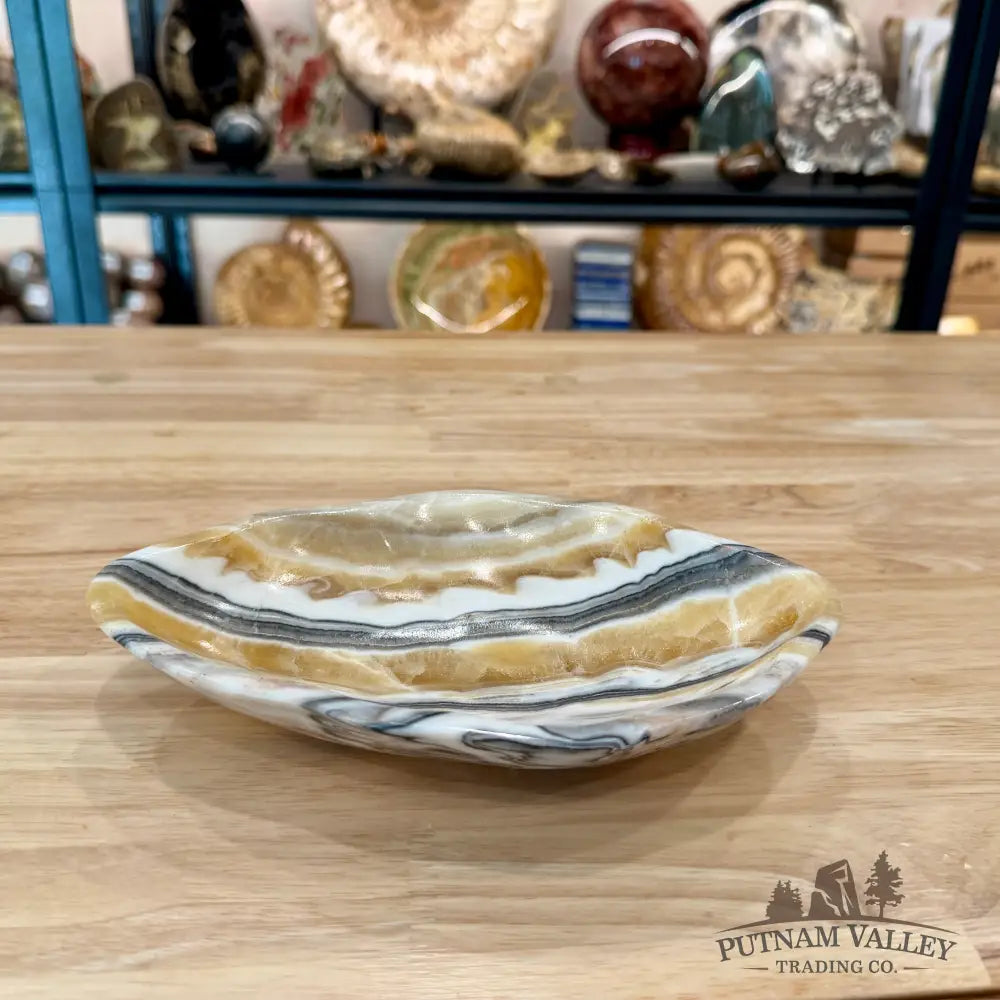 Reserve Mexican Zebra Onyx Bowl 8.32’’ - Bowl