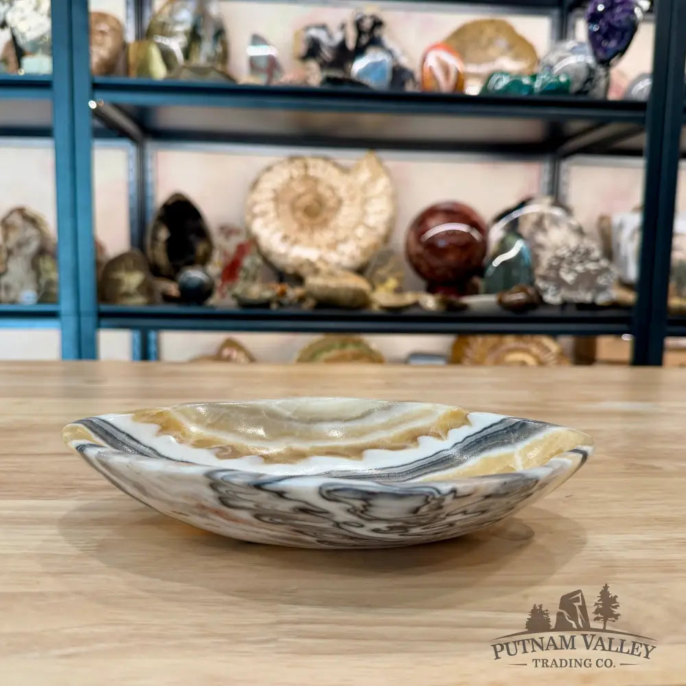 Reserve Mexican Zebra Onyx Bowl 8.32’’ - Bowl