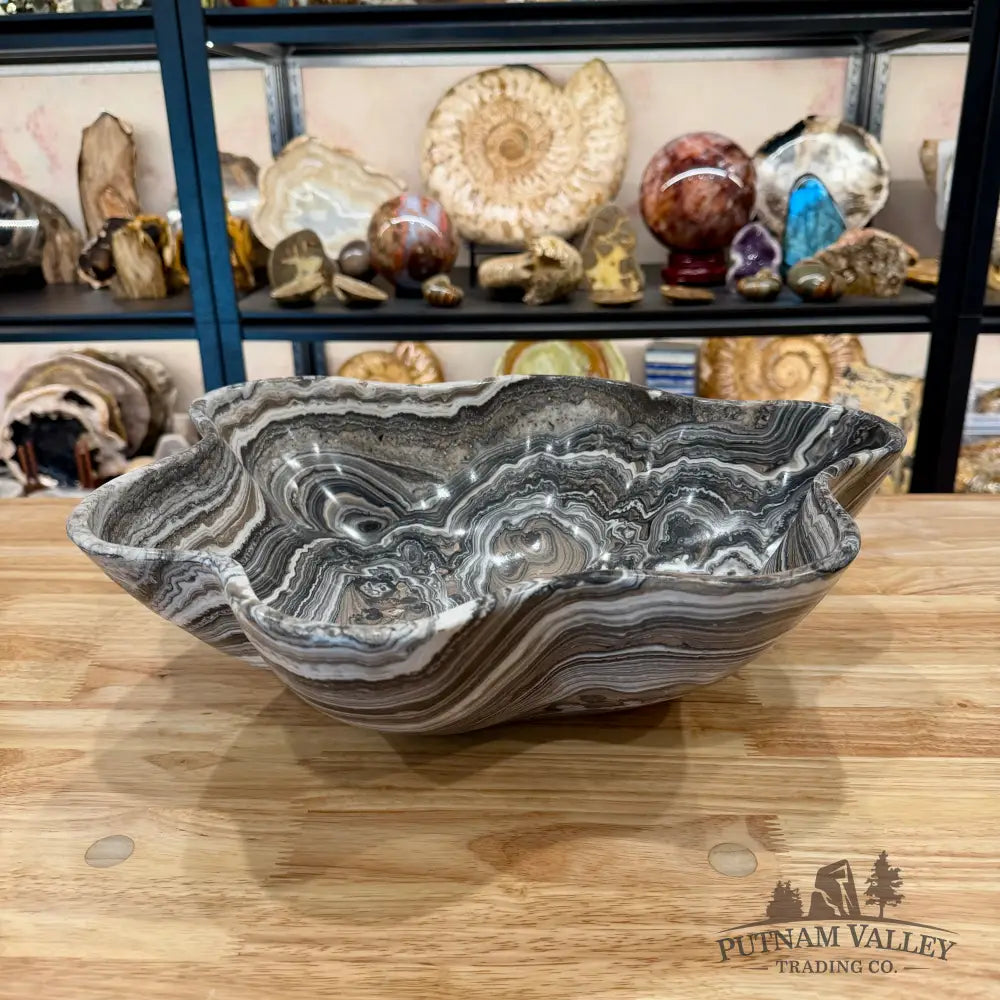 Reserve Mexican Zebra Onyx Rustic Bowl 16.3’’ - Bowl