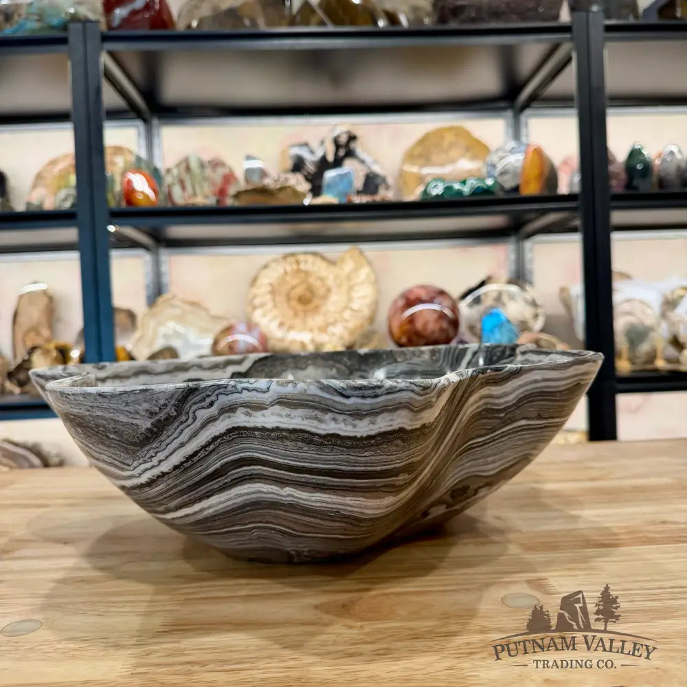 Reserve Mexican Zebra Onyx Rustic Bowl 16.3’’ - Bowl