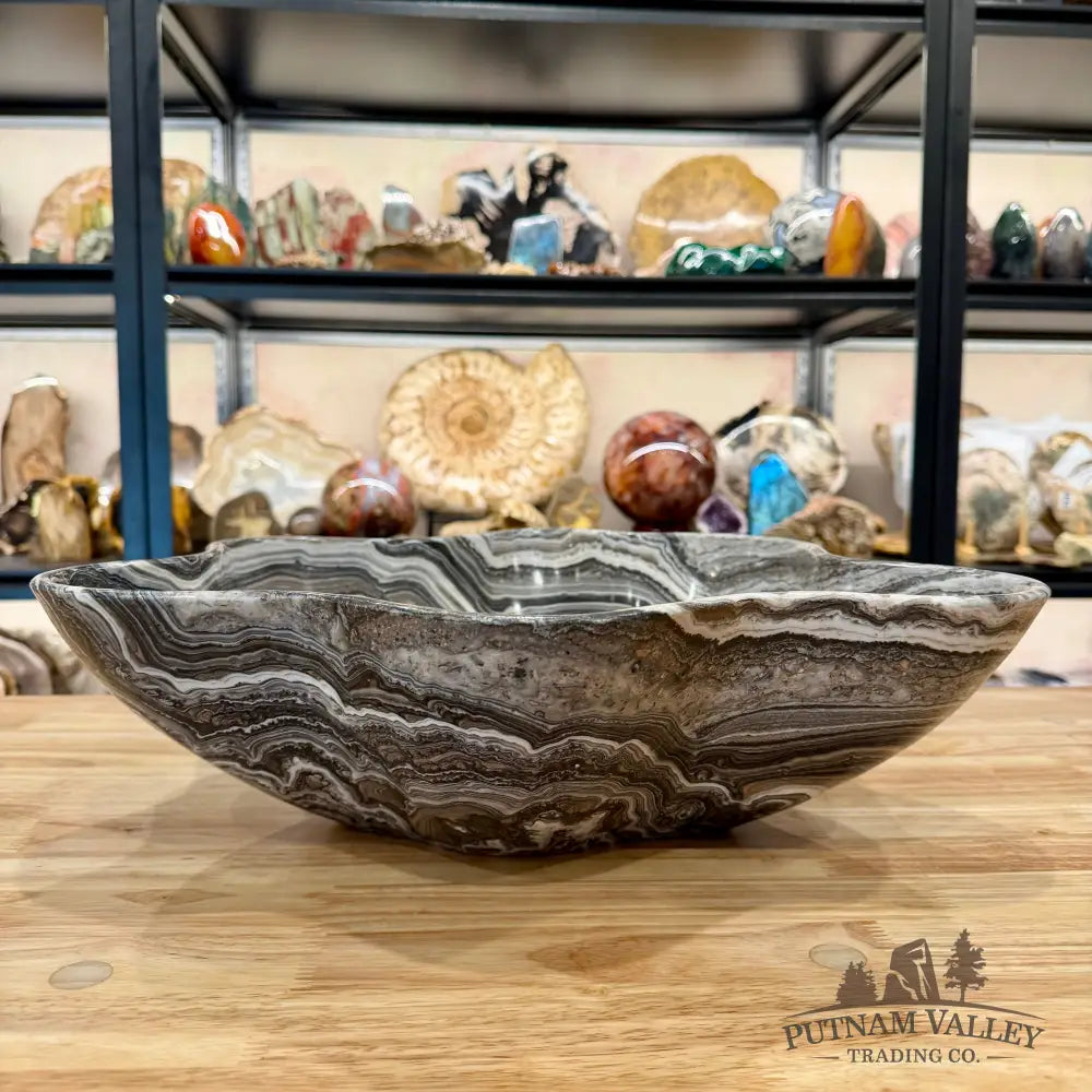 Reserve Mexican Zebra Onyx Rustic Bowl 16.3’’ - Bowl