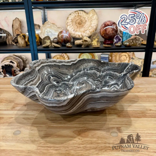 Reserve Mexican Zebra Onyx Rustic Bowl 16.3’’ - Bowl