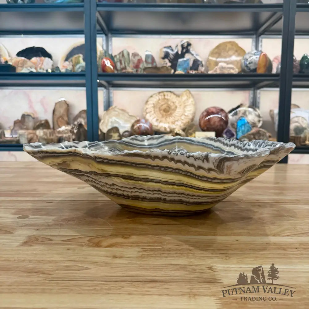 Reserve Mexican Zebra Onyx Rustic Bowl 18.4’’ - Bowl