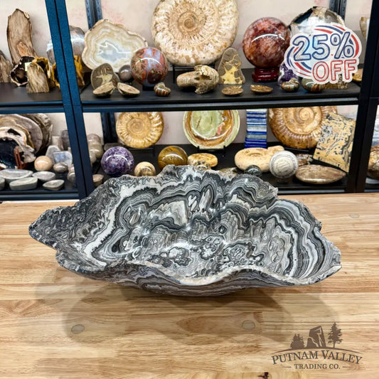 Reserve Mexican Zebra Onyx Rustic Bowl 18.5’’ - Bowl