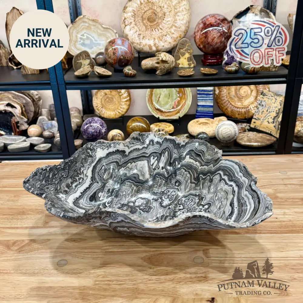 Reserve Mexican Zebra Onyx Rustic Bowl 18.5’’ - Bowl