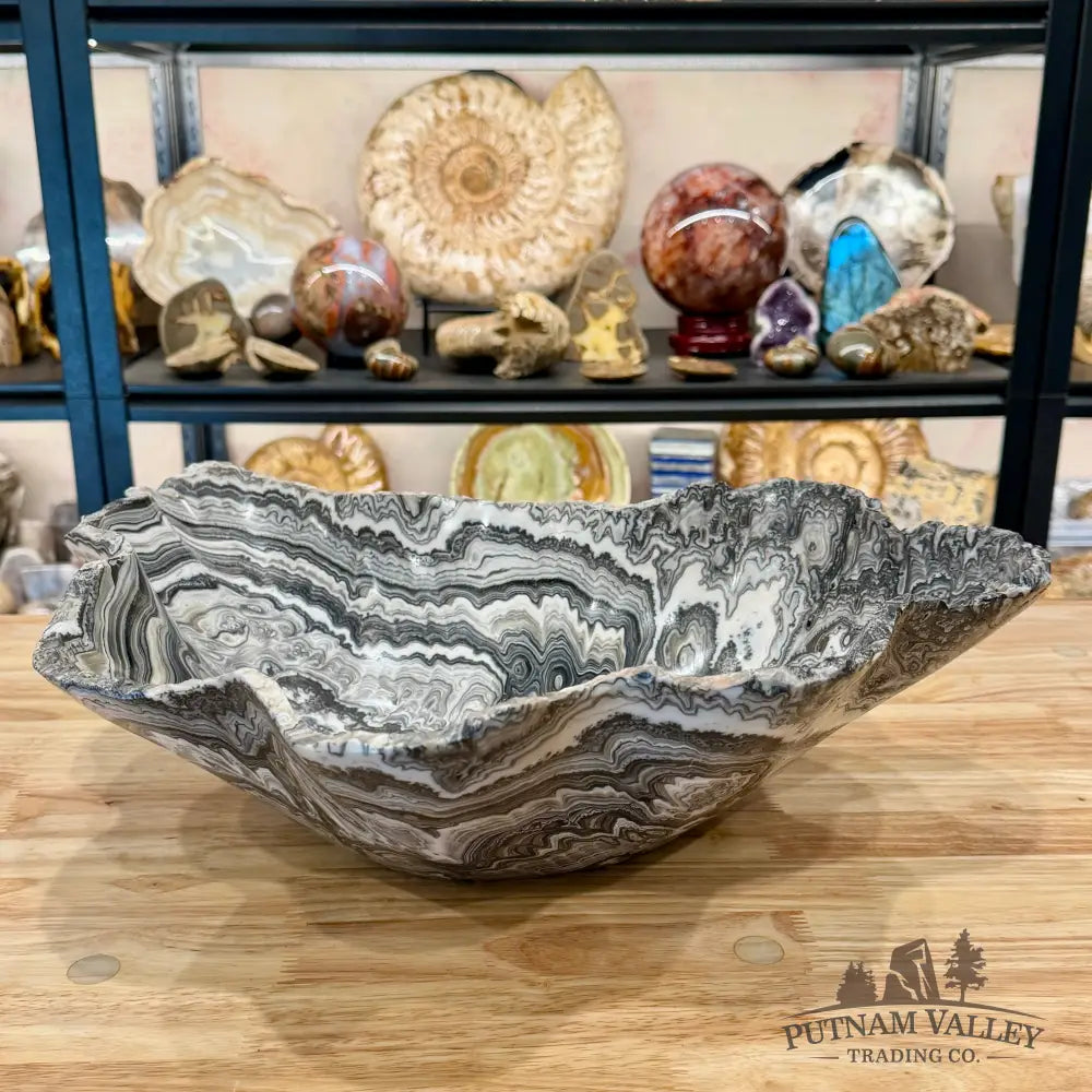 Reserve Mexican Zebra Onyx Rustic Bowl 18.5’’ - Bowl