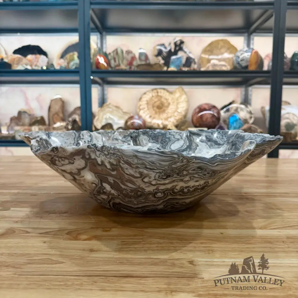 Reserve Mexican Zebra Onyx Rustic Bowl 18.5’’ - Bowl