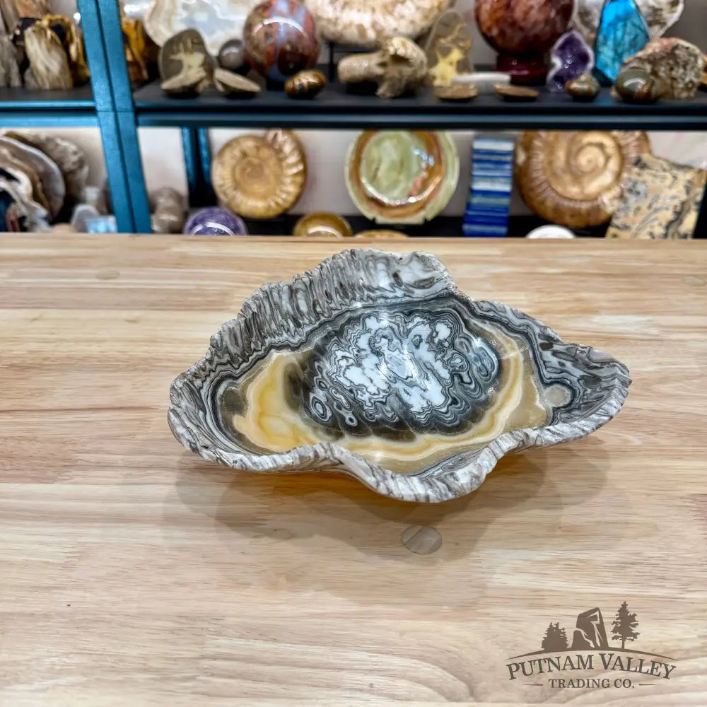 Reserve Mexican Zebra Onyx Rustic Bowl 9.25’’ - Bowl