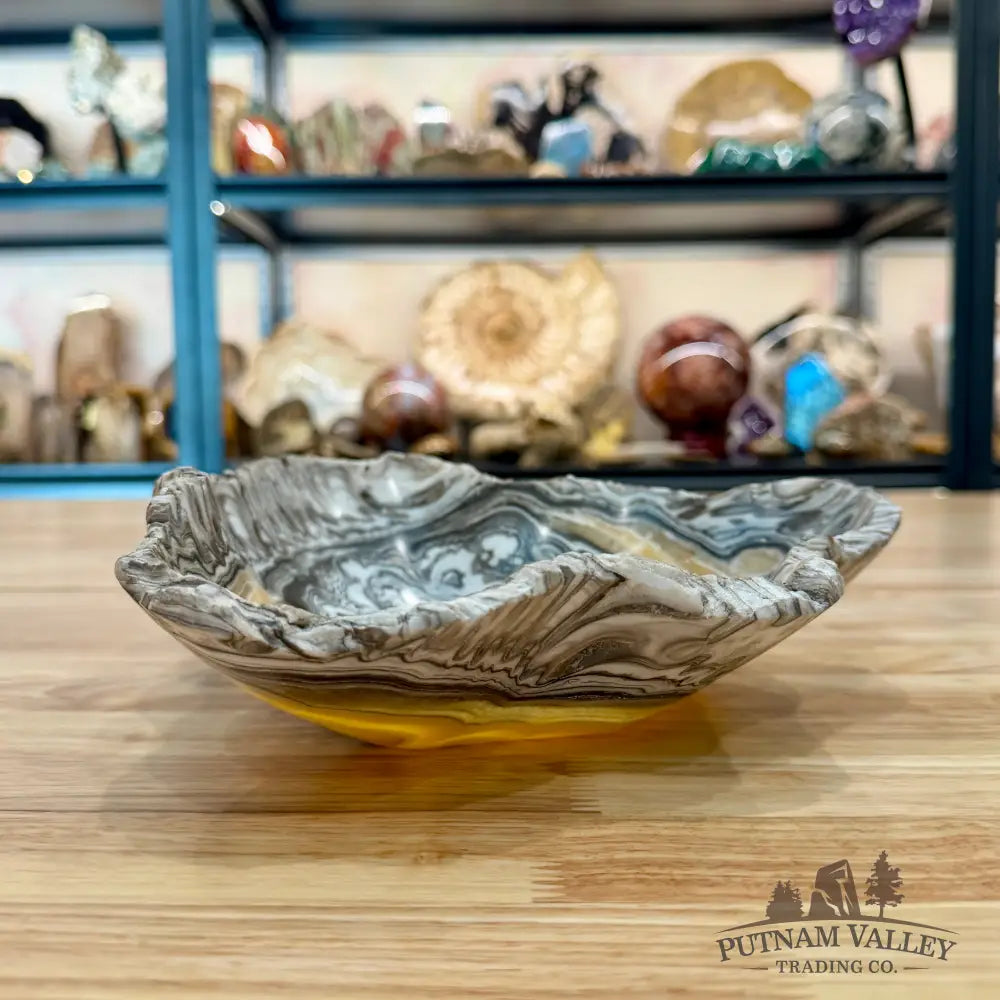 Reserve Mexican Zebra Onyx Rustic Bowl 9.25’’ - Bowl