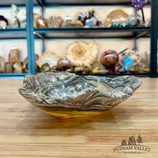 Reserve Mexican Zebra Onyx Rustic Bowl 9.25’’ - Bowl