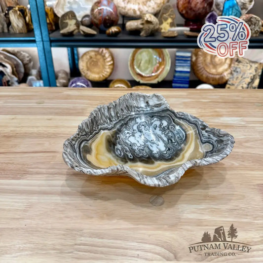 Reserve Mexican Zebra Onyx Rustic Bowl 9.25’’ - Bowl