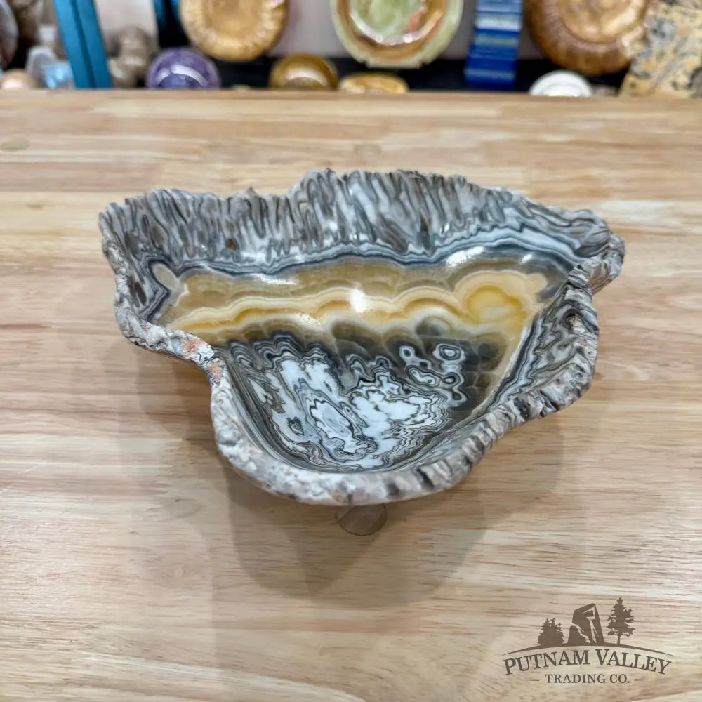 Reserve Mexican Zebra Onyx Rustic Bowl 9.25’’ - Bowl